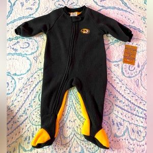 Rivalry Threads University of Missouri Fleece Footed Pajamas, 6-9 months